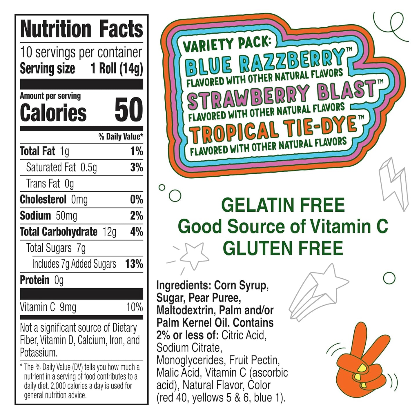 Betty Crocker Stranger Things Fruit Roll-Ups Variety Fruit Flavored Snacks – 14 g 10 rolls