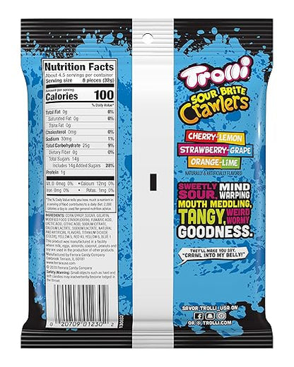 Trolli Gummi Candy-Sour Brite Crawlers 141g