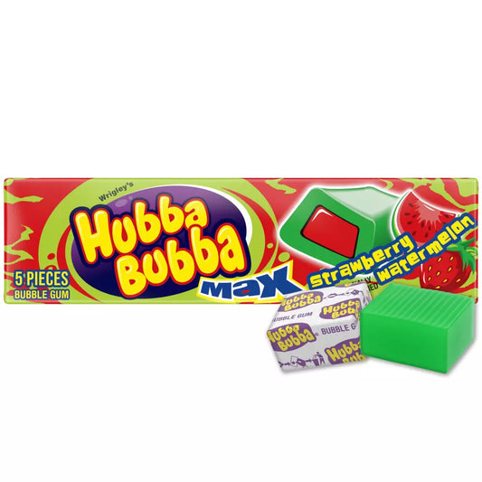 Hubba Bubba Bubble Gum-Strawberry Watermelon 5pc