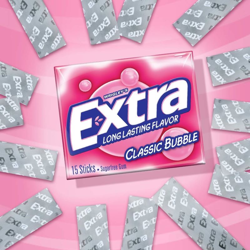 Extra SF Gum Classic Bubble 15s