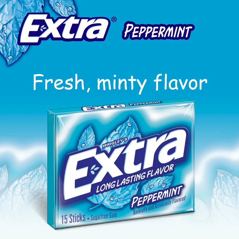 Extra SF Gum Peppermint 15s