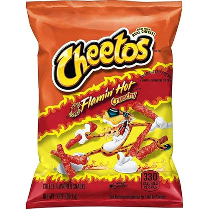 Cheetos Flamin Hot Crunchy Cheese snack 56.7g