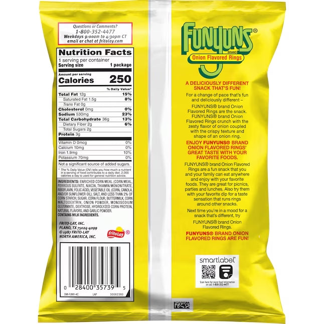 Funyuns Onion Flavored Rings – 53.1g