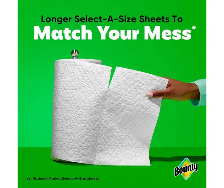 Bounty Prints Select-A-Size 2-Ply Paper Towels, 12 Rolls, 128 sheets/roll