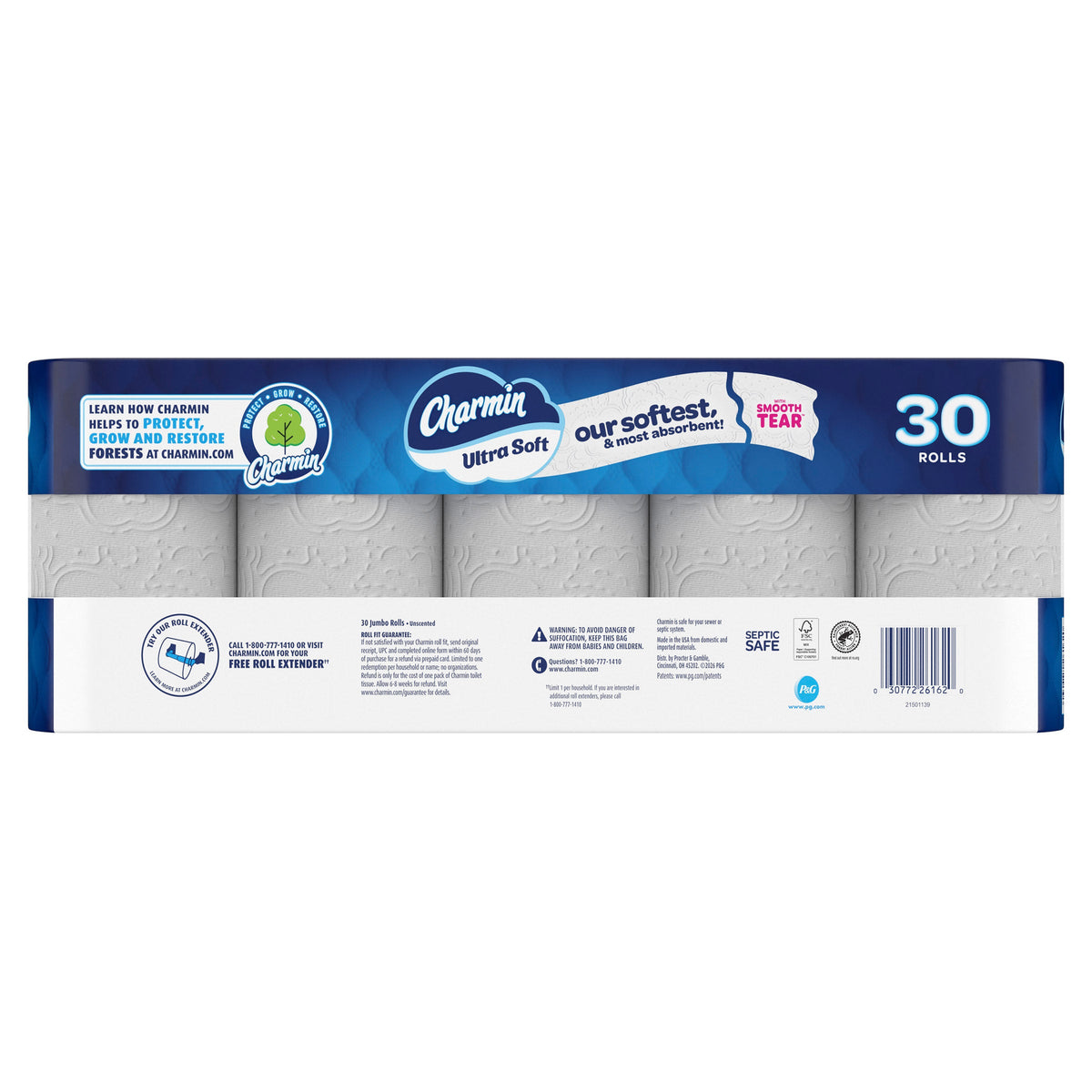 Charmin  Ultra Soft  2-ply Tissue 4.5" x 4.2" 197s 30ct