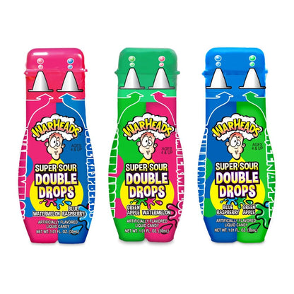 Warheads Super Sour Double Drops A/3 flavors for age 4 & up 30ml