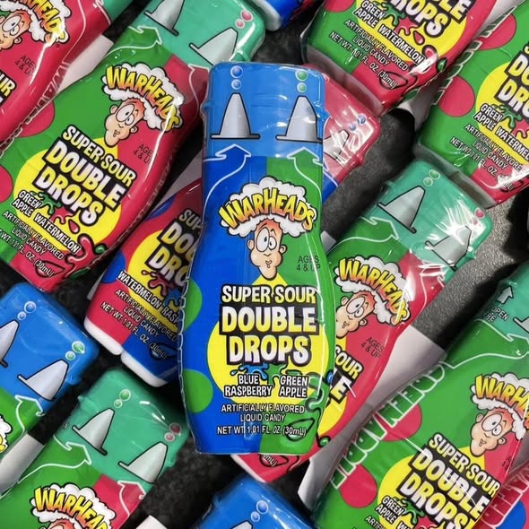 Warheads Super Sour Double Drops A/3 flavors for age 4 & up – 30ml