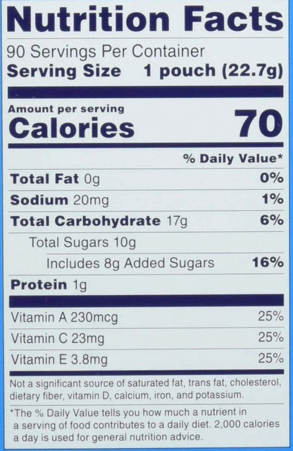 Welch's Fruit Snacks, Mixed Fruit 0.8 oz 90 ct