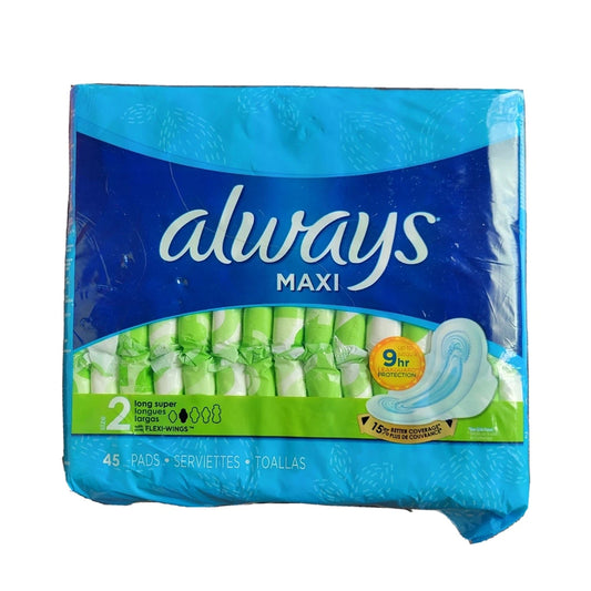 Always Maxi With Flexi-Wings Long Super – 45pads