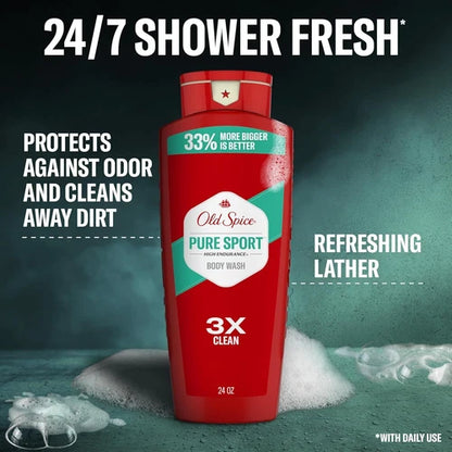 Old Spice Pure Sport Body Wash 3X Clean 709 ml