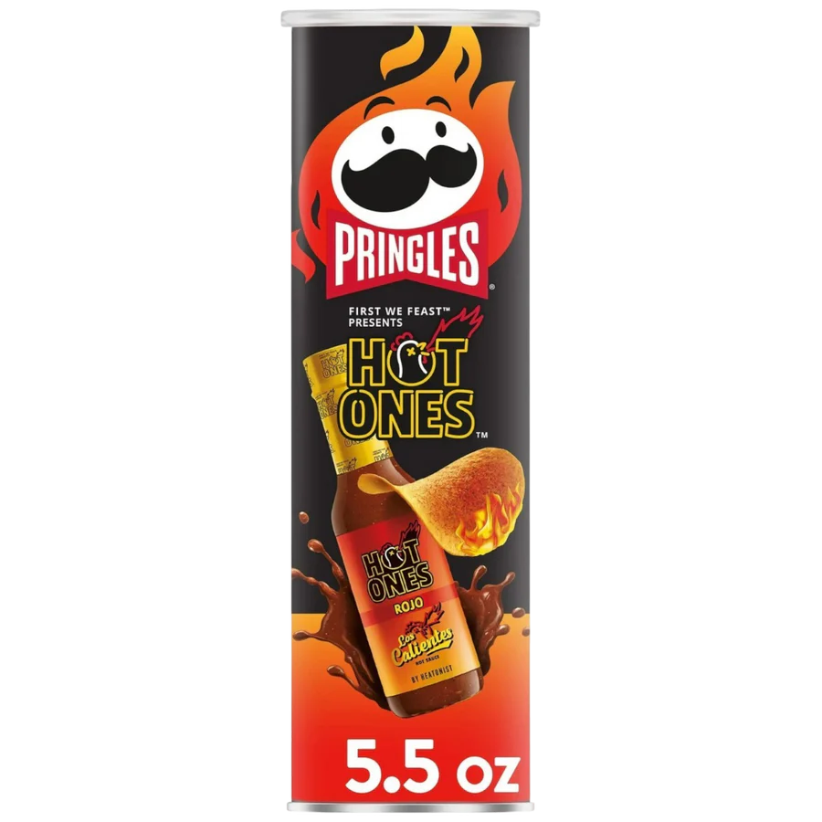 Pringles Hot Ones Rojo Potato Crisps 158g