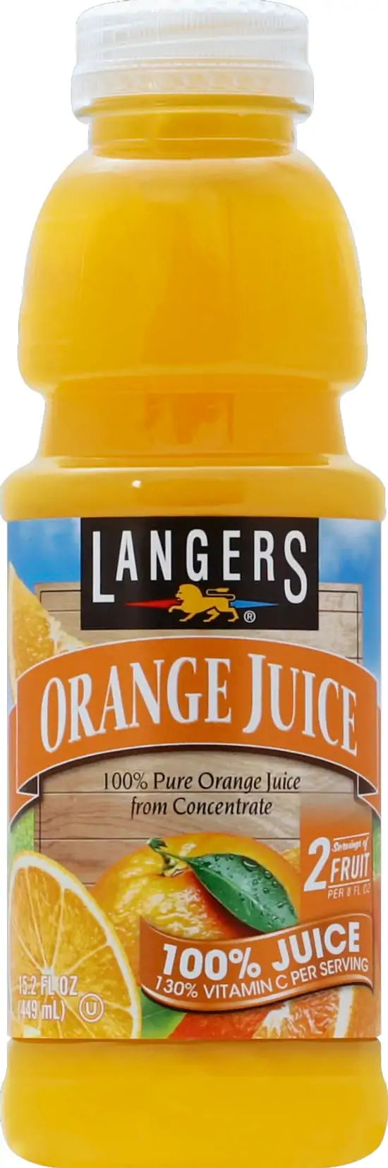 Langers 100% Pure Orange Juice 474ml