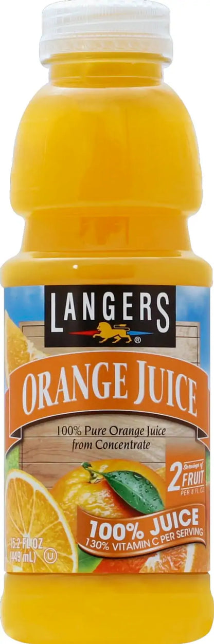 Langers 100% Pure Orange Juice 474ml