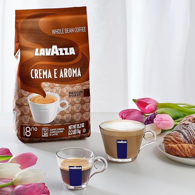 Lavazza Crema E Aroma Whole Bean Med Roast 1kg