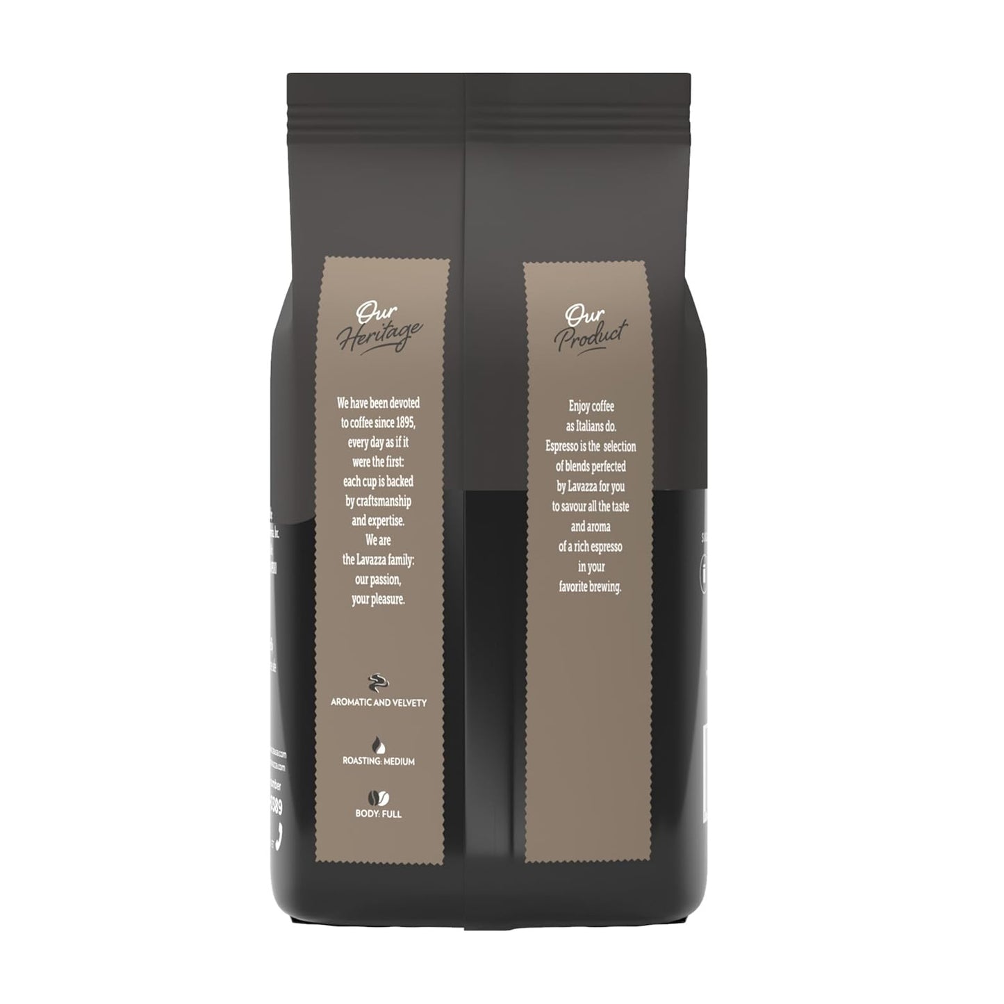 Lavazza Espresso Gran Crema Whole Bean Coffee Medium Roast – 1kg