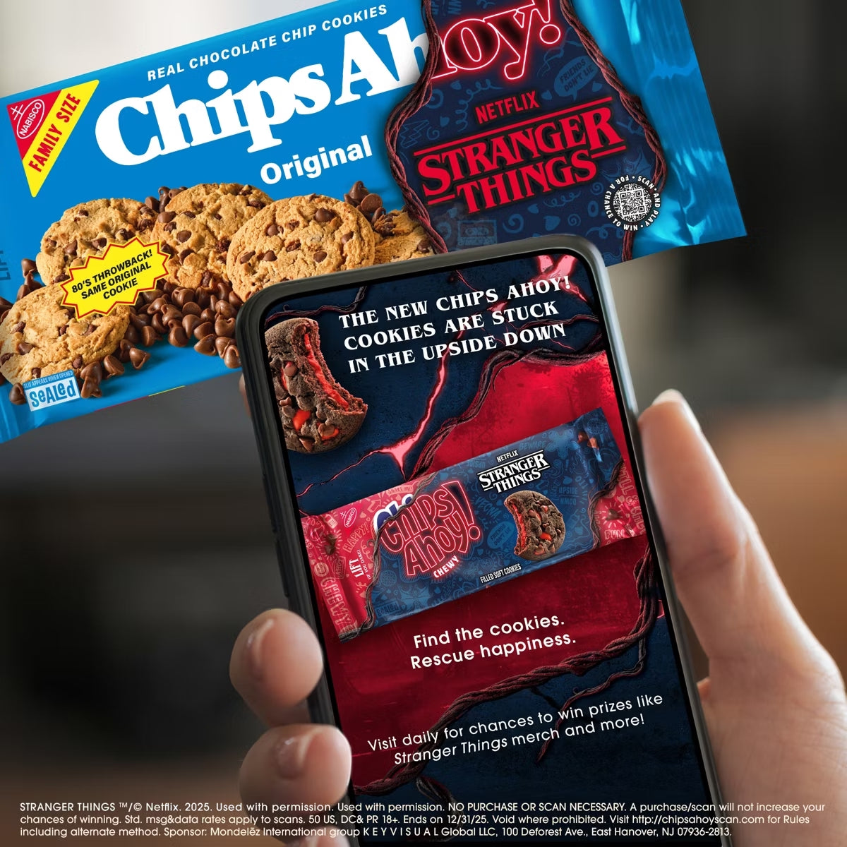 Nabisco Chips Ahoy Stranger Things Real Choc Chip Cookies Original – 515 g