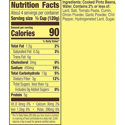 Old El Paso Traditional Refried Beans 453g(16oz)
