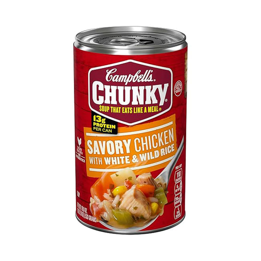 Campbells Chunky Chicken with White & Wild Rice – 533g
