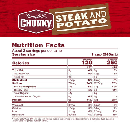 Campbells Chunky Steak & Potato – 533g
