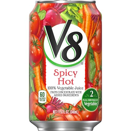 Campbellls V8 Vegetable Juice Spicy Hot 340ml