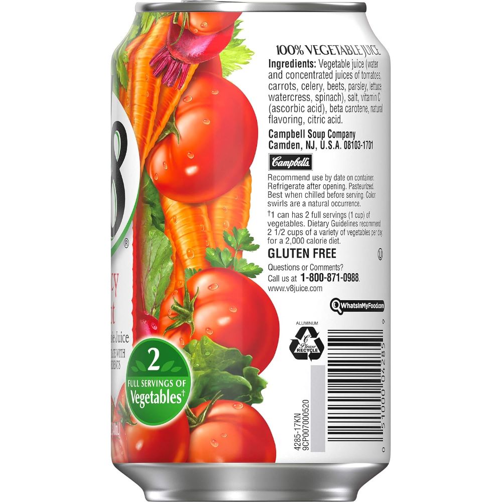 Campbellls V8 Vegetable Juice Spicy Hot 340ml