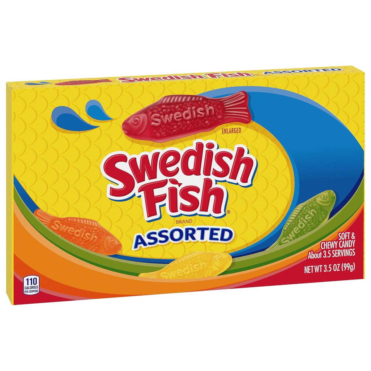 Swedish Fish Assorted Soft & Chewy Gummy Candy 99g (3.5oz)