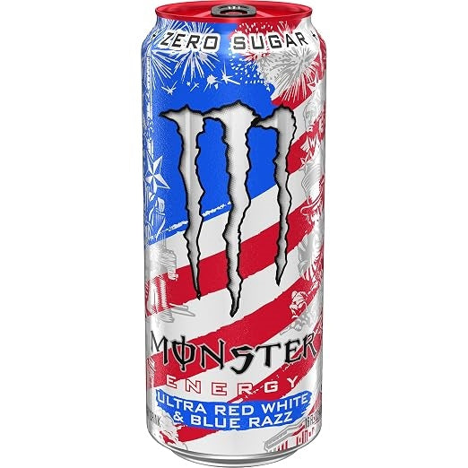 Monster Energy Ultra Red White & Blue Razz Sugar Free 473ml(16oz)
