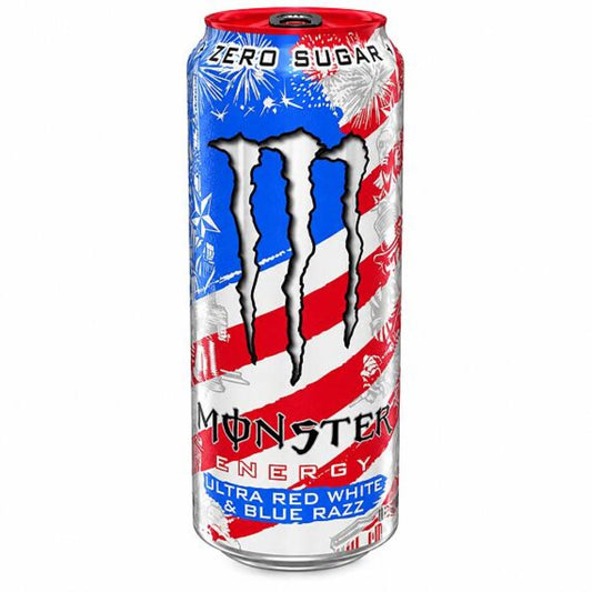 Monster Energy Ultra Red White & Blue Razz Sugar Free 473ml(16oz)