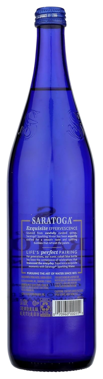 Saratoga Spkl spring water 828ml