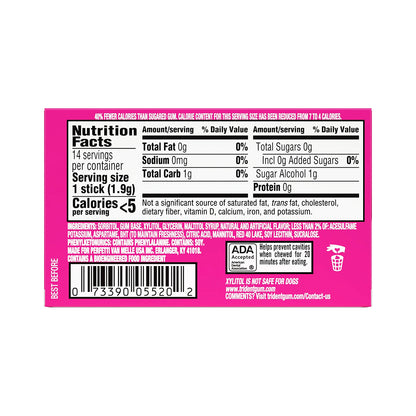 Trident Sugar Free Gum – Bubble Gum – 14piece