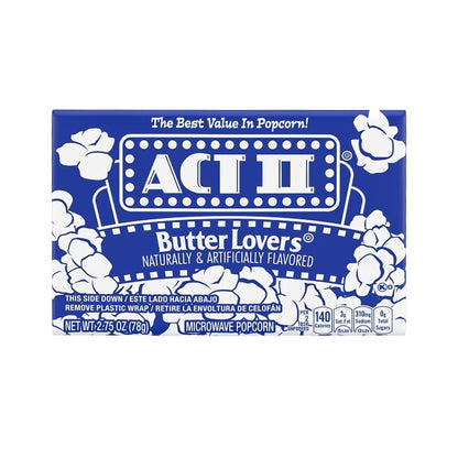 ACT II Mcrowave Popcorn Butter Lover – 78g