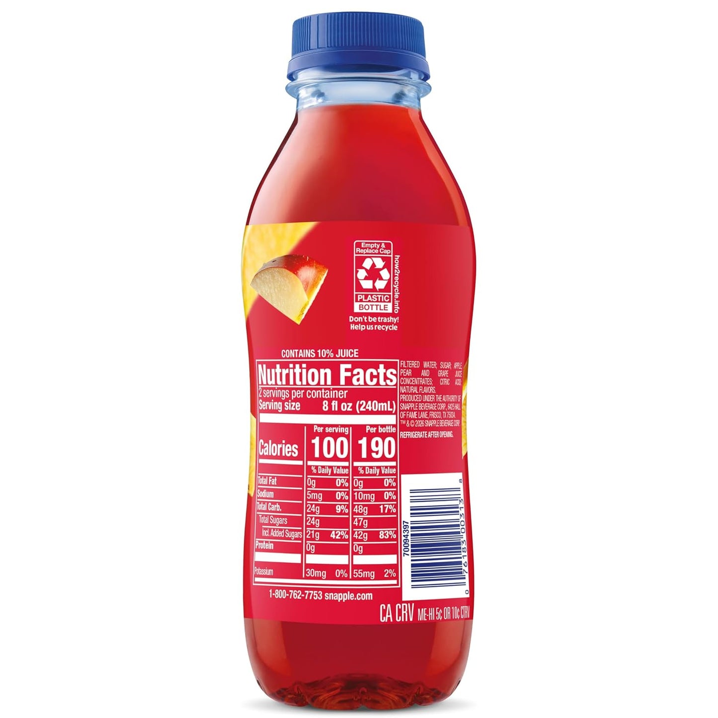 Snapple Fruit Punch PB 473ml