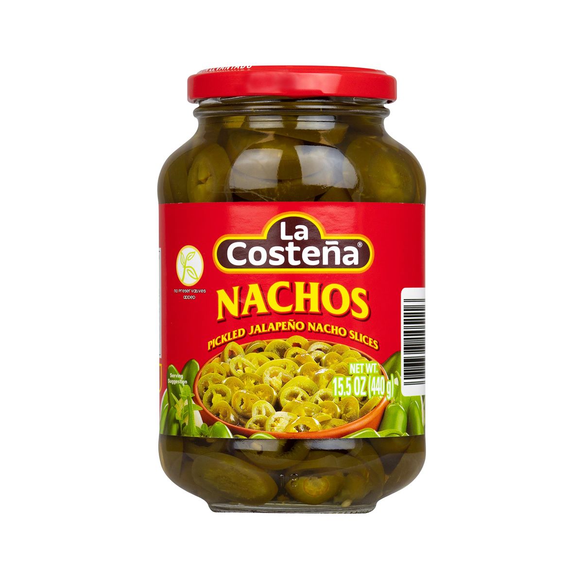 La Costena Nachos Pickled Jalapeno Nacho Slices 440g