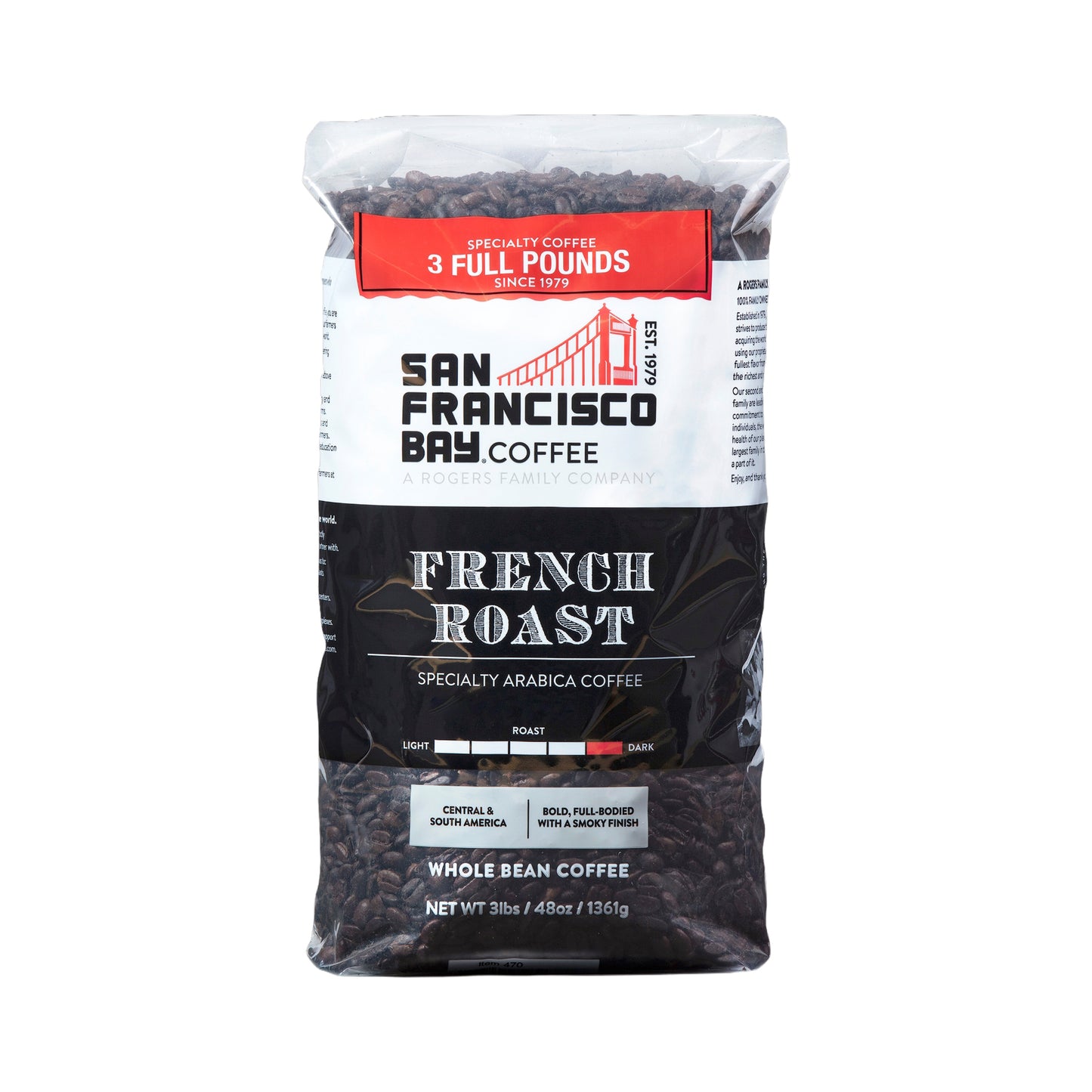 San Francisco Bay French Roast Coffee Bean – 3 lb