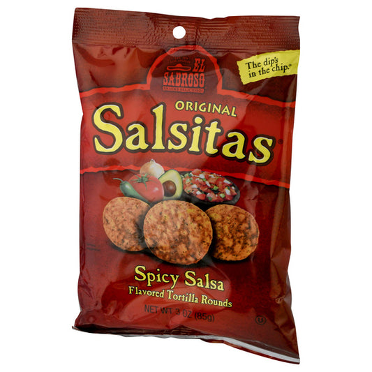 EL Sabroso Original Salsitas Salsa Chips with real tomatoes & Avocados 85g