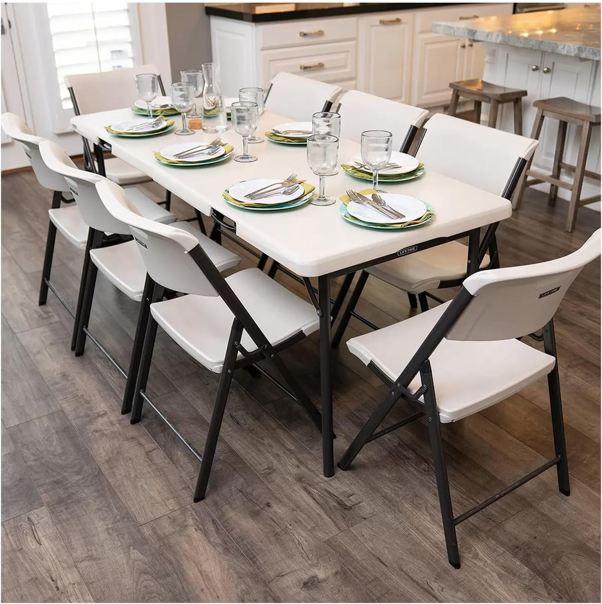 Lifetime 6ft folding table 30"W(3)