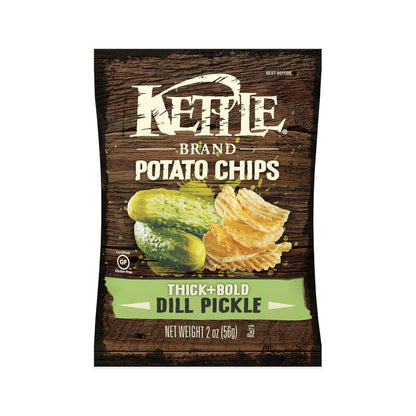 Kettle Potato Chip – Thick+Bold Dill Pickle – 56g