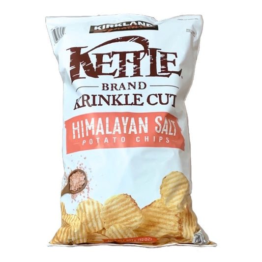 Kirkland Signature Krinkle Cut Kettle Chips, Himalayan Salt 907G(32 oz)