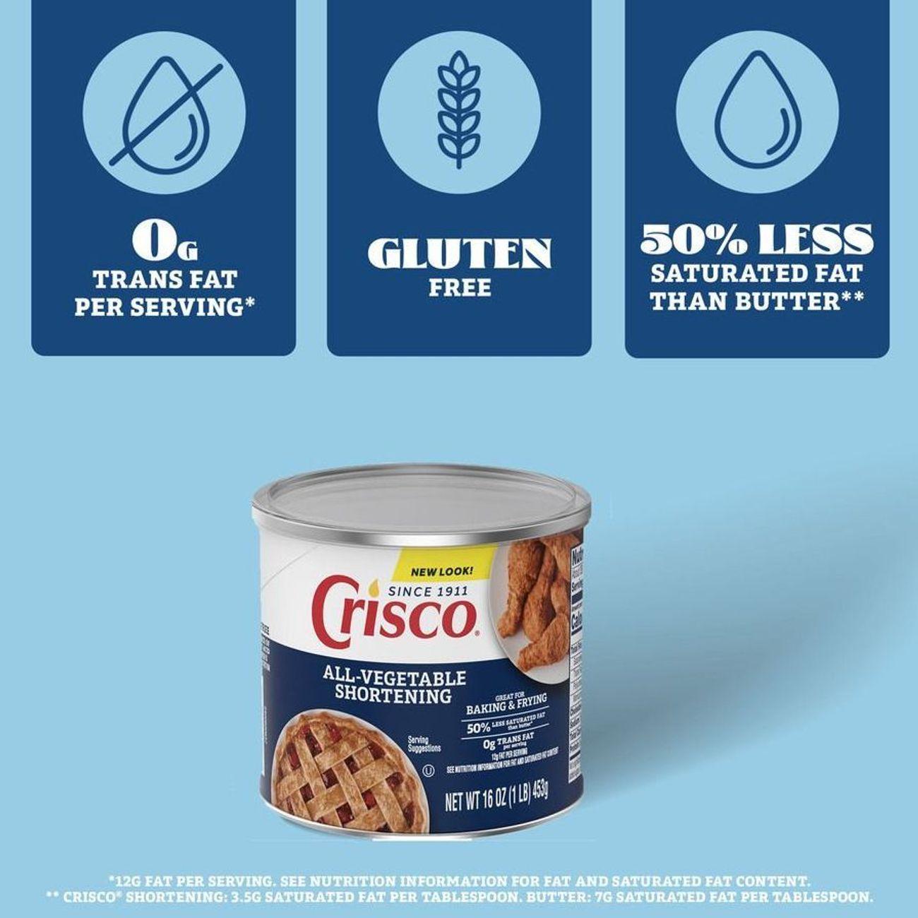 Crisco All-Vegetable Shortenings Gluten Free – 453g