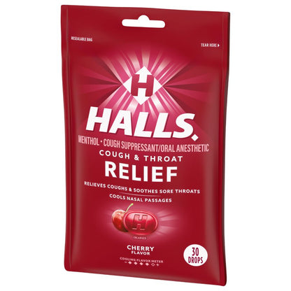 Halls Cough Drop - Cherry 咳糖 30p