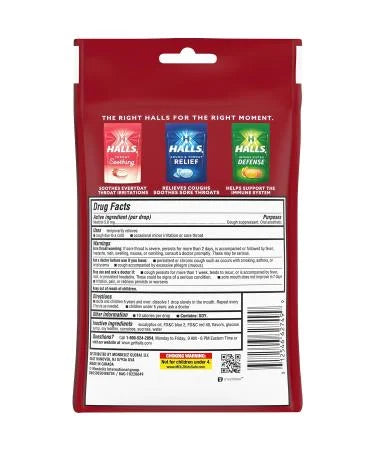 Halls Cough Drop - Cherry 咳糖 30p