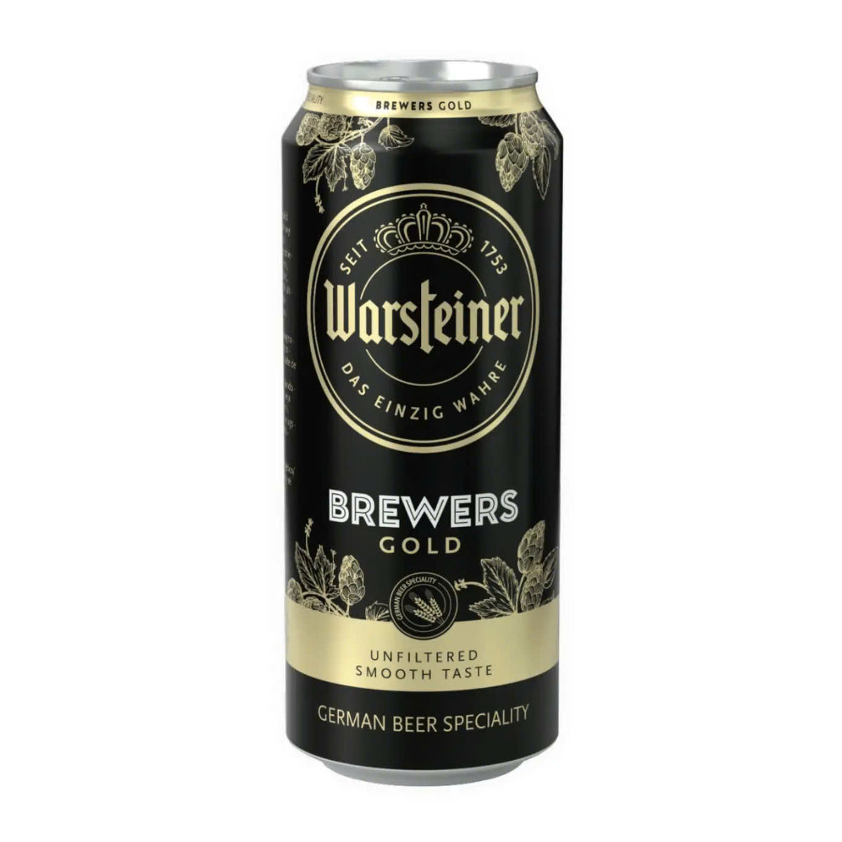 Warsteiner Brewers Gold Unfiltered beer 5.2% ABV 500ml