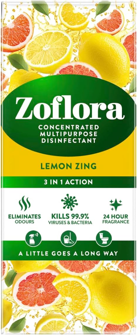 Zoflora Conc Disinfectant 3in1 action Lemon Zing 500ml