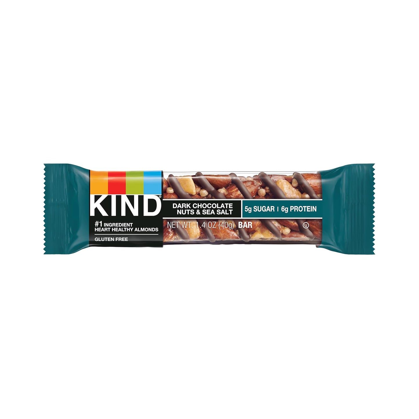 Kind Nut Bar – Dark Chocolate Nut & Sea Salt – 40g
