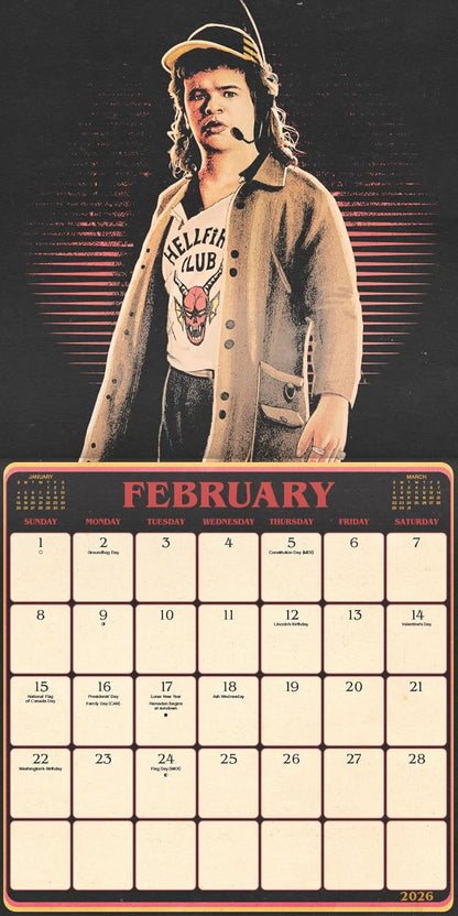 Stranger Thing Calendar