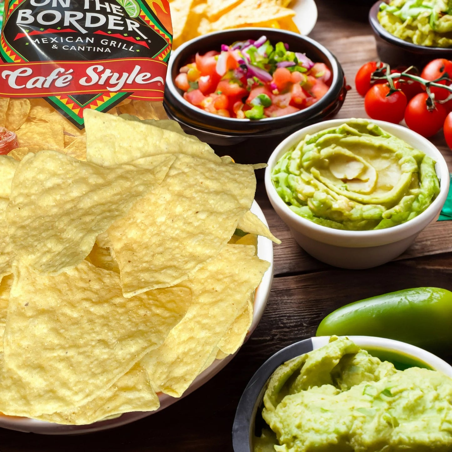 On the Border Café Style Tortilla Chips – 16.5oz