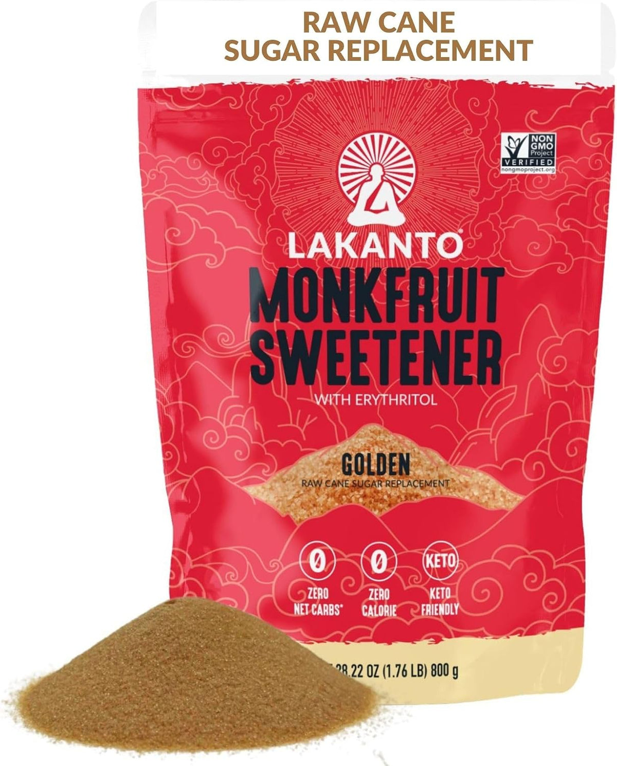 Lakanto Monk Fruit Sweetner Golden 800g