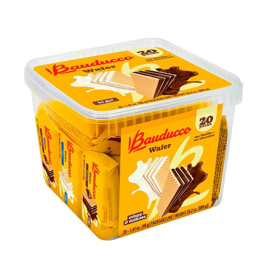Bauducco Chocolate & Vanilla Wafer Cookies 28.2oz 20 Count