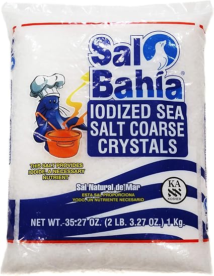 Sal Bahia Iodized Sea Salt Coarse Crystal 1Kg