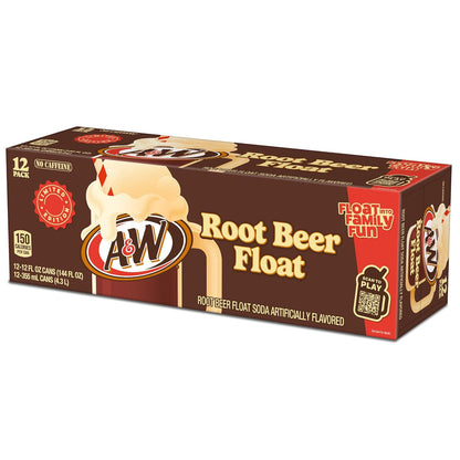 A&W Root Beer Float Soda 355ml(12oz)